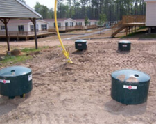 4 buried tanks for mobile home community