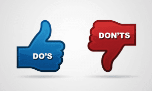 Do's and Don't graphic