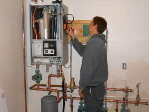 Tuning up a tankless propane water heater